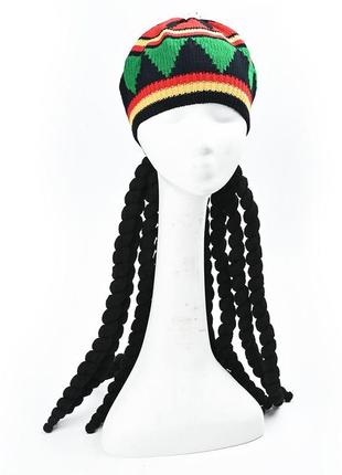 Шапка боба марли растаман с дредами косплей маскарад +подарок