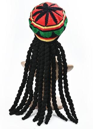 Шапка боба марли растаман с дредами косплей маскарад +подарок