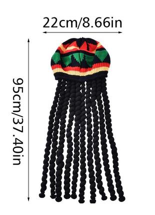 Шапка боба марли растаман с дредами косплей маскарад +подарок