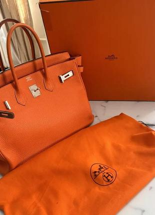 Оригинальная женская|мужская сумка-тоут — hermes birkin 35 togo