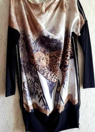 Брендовa праздничное шикарное платье с модным принтом.🔥