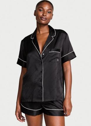 Піжама сатинова victoria's secret satin short pajama set