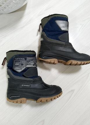 Сапоги резиновые высокие шапочки на липучке 31