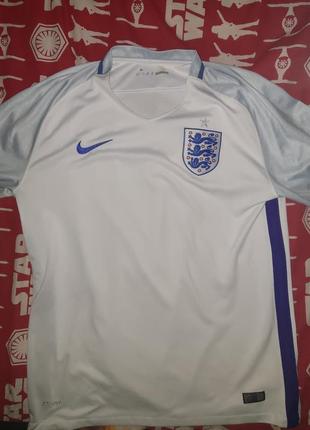 Футболка спортивна футбольна england nike dri fit