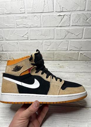 Крутые кроссовки nike air jordan 1 high zoom air cmft pumpkin
