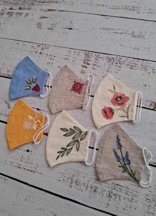 Лляні захисні маски, льон-100 %