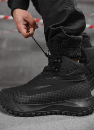 Мужские термо кроссовки goretex black вт4753(k5 3 - 00)