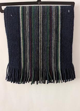 Мужской шарф tcm tchibo,зимний,вязаный,шерсть,теплый,шарфик,синий,новый,купить,шарфы
