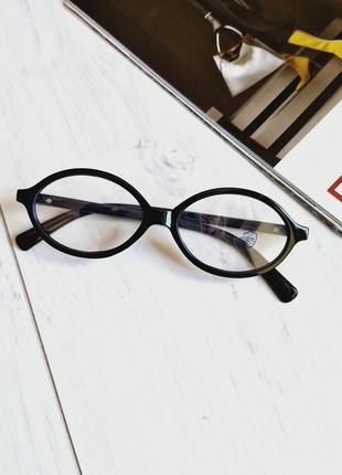 Окуляри іміджеві комп'ютерні тренд оправа прозорі з захистом пк чорні