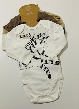 Боди длинный рукав cool club