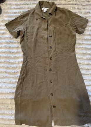 Платье халат шелковый