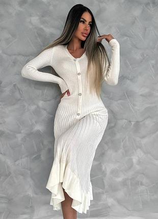 Платье трикотажное
