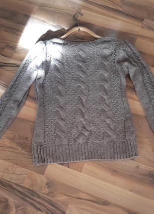 Свитер джемпер женский капучино с золотом