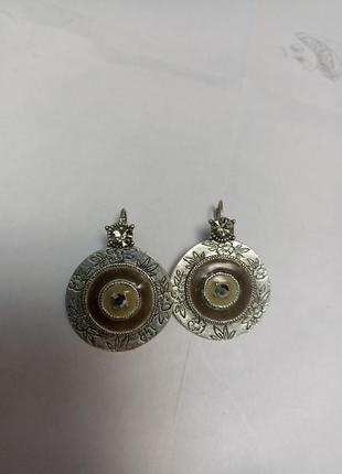 T.street paris винтаж серьги эмаль