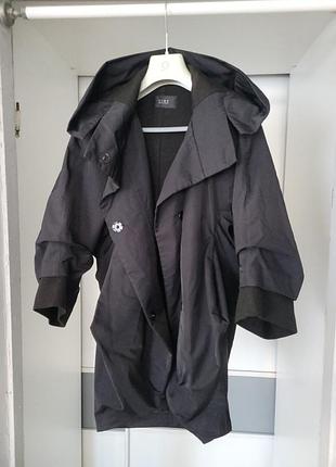 Стильное необычное пальто  пончо кокон весна осень