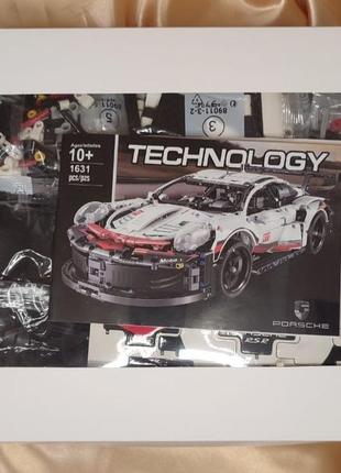 Конструктор "порше 911rsr". porshe 911rsr. лего. lego