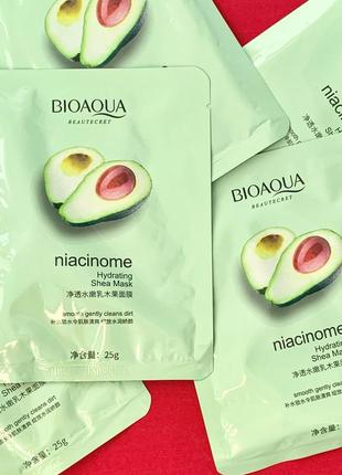 Тканинна маска bioaqua для обличчя з екстрактом авокадо (25 г)