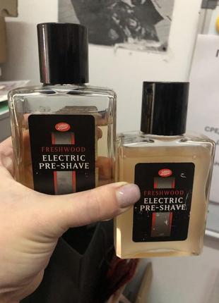 2 лосьона electric pre-shave freshwood (свежий лес)