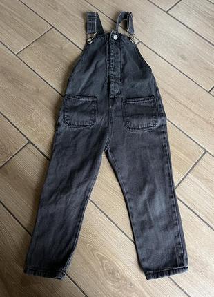 Комбинезон для девочки zara 2-3рочки джинсовый комбинезон для девочки