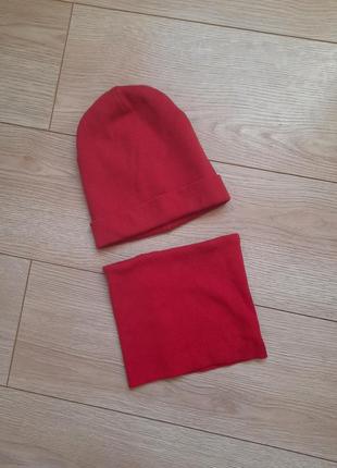Комплект, набор шапка + снуд ог 48/50