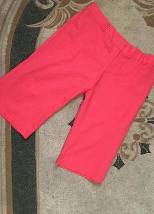 Лляні яскраві бриджі великий розмір