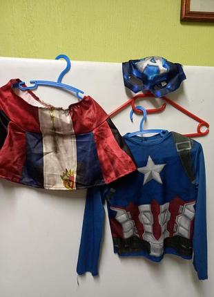 Карнавальный костюм капитана америка на девочку