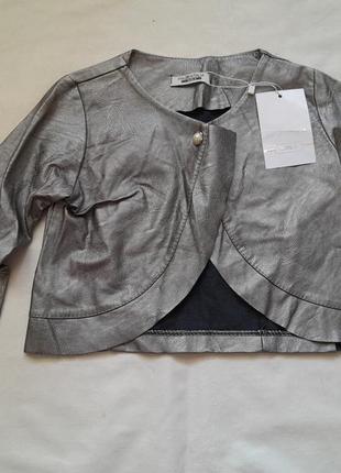 Piazza italia новый шикарный фирменный нарядный стильный пиджак болеро накидка на девочку