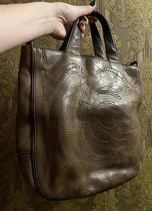 Винтажная оригинальная кожаная сумка radley