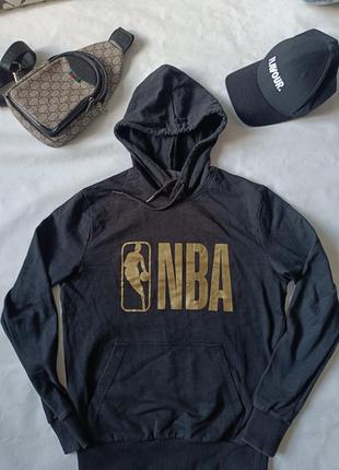 Толстовка с капюшоном nba new era с принтом gold foil
