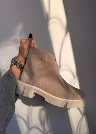 Зима черевики беж