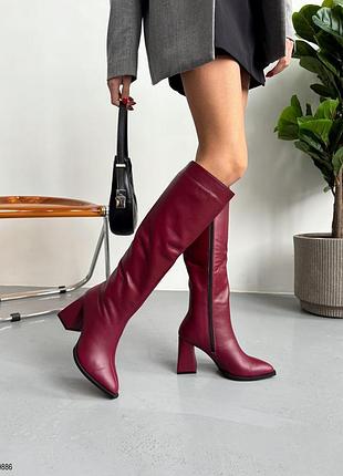 Чоботи на обтяжному підборі