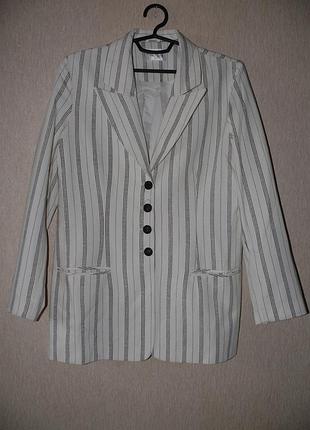 Піджак/жакет білий в смужку