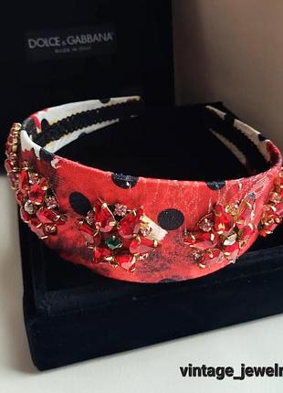 Вінтажний подімний обруч dolce&gabbana, італія 90-х років