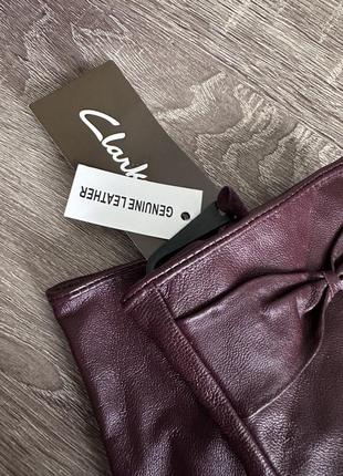 Кожаные перчатки clarks4 фото