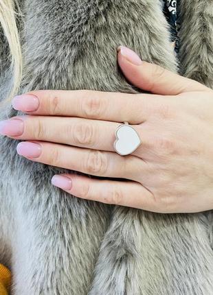 Серебряное колечко с эмалью 925 проба