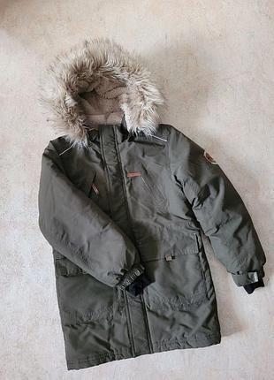 Зимова куртка парка nano olive оливковий  152 см (f19m1301-olive-12)