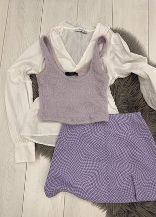 Пушистый топ от bershka