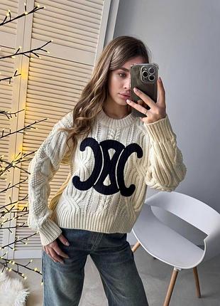 Женский люксовый свитер сетlinе