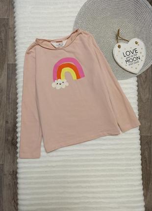 Лонгслив радуга hm 4-6 лет