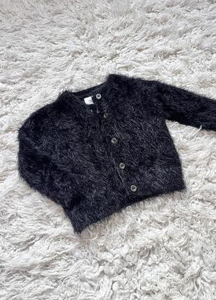 Черный кардиган травка на 3 года