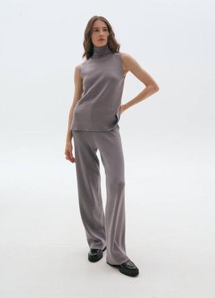 Вязаные штаны брюки котон