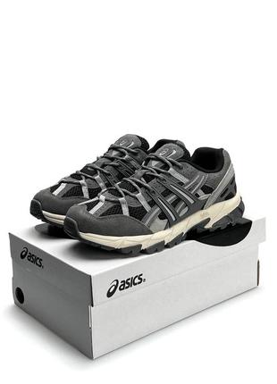 ❄️ мужские кроссовки asics gel-sonoma 15-50 black grey beige зимние ❄️