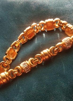 Swarowski s.a.l. позолоченный браслет коллекционный винтаж