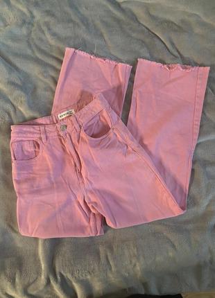 Рожеві джинси xs
