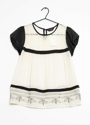 Miss selfridge милая кофточка блуза с кружевом