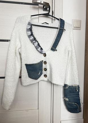 Светр теплий зимовий кардиган