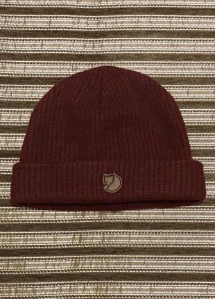 Шапка fjallraven merino structure hat wool вовняна
