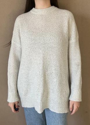 Подовжений вʼязаний светр