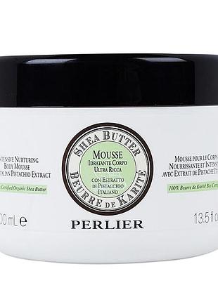 Perlier мусс для тела с фисташками и маслом  ши