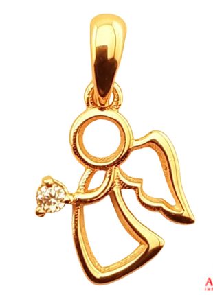 Золотая подвеска ангел с фианитом с1к 2913 0.64 арт. 978626627